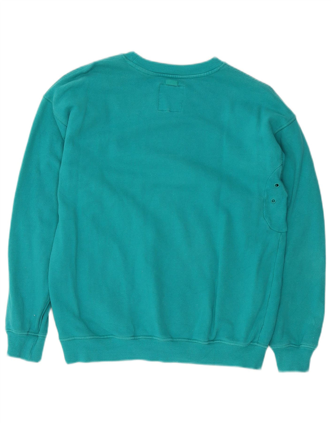 SUPERDRY Mens Graphic Sweatshirt Jumper Small Turquoise Cotton