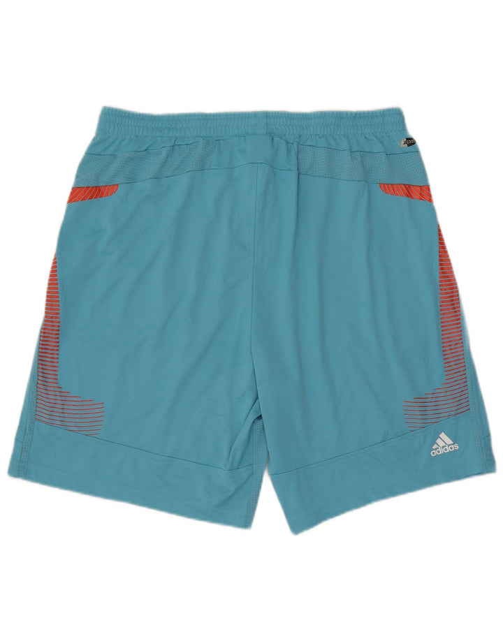 Adidas Mens Climacool Sport Shorts XL  Blue Colourblock Polyester