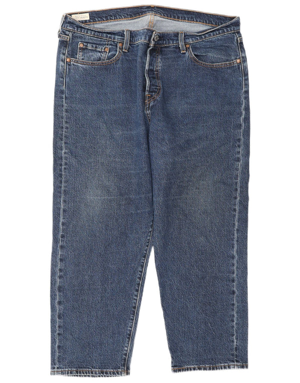 Blugi drepti Levi's 501 pentru femei US 16 2XL W40 L26 albastru bumbac