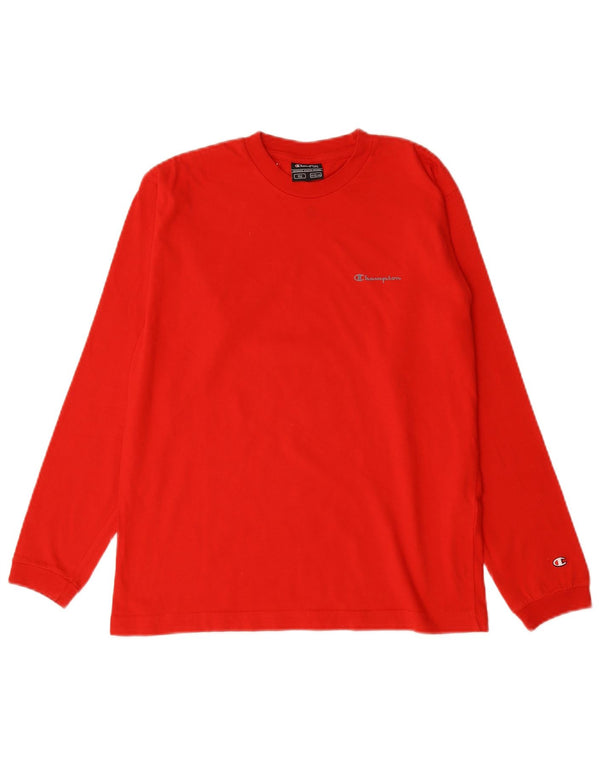 Champion Boys Top Long Sleeve 11-12 Years Red Cotton