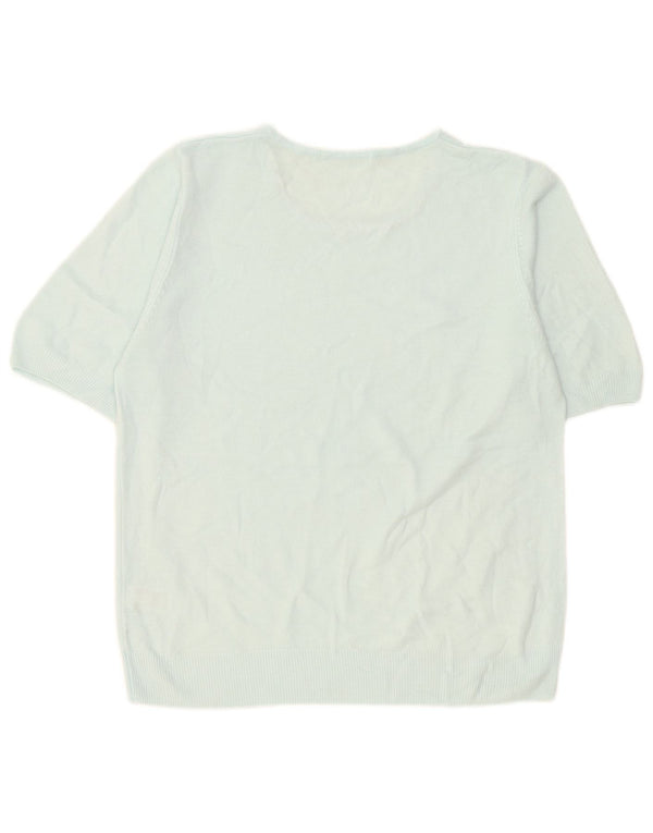 Pulover pentru femei Marks & Spencer cu gât cu barca UK 16 Large Blue