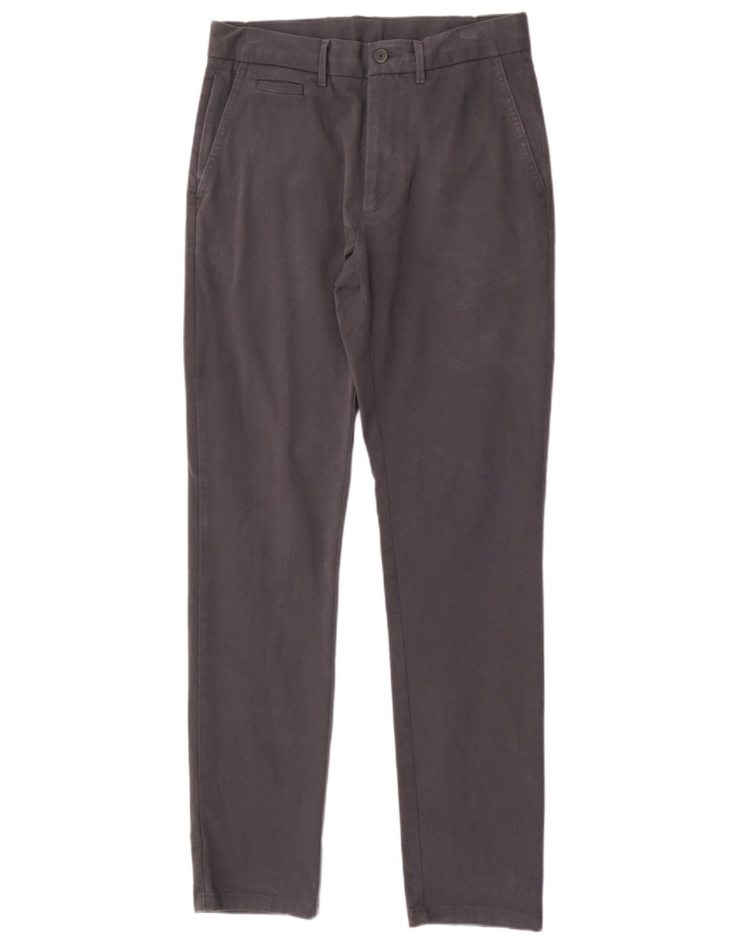 Marks & Spencer Mens Slim Chino Trousers W30 L33 Grey Cotton