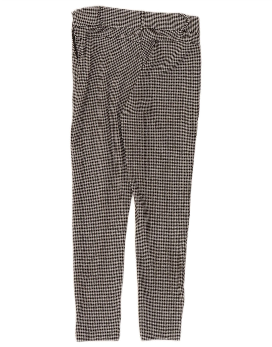 Zara Womens Trafaluc Cropped Trousers Medium W28 L26 Black Houndstooth