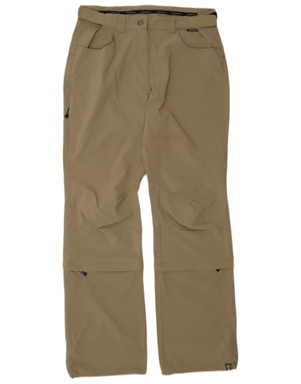 Pantaloni cargo da escursionismo da donna Icepeak EU 40 Medium W30 L32 Poliestere kaki