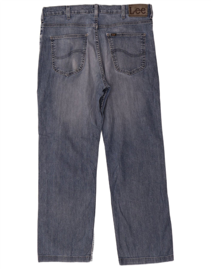 LEE Herren Brooklyn Straight Jeans W36 L29 Blaue Baumwolle