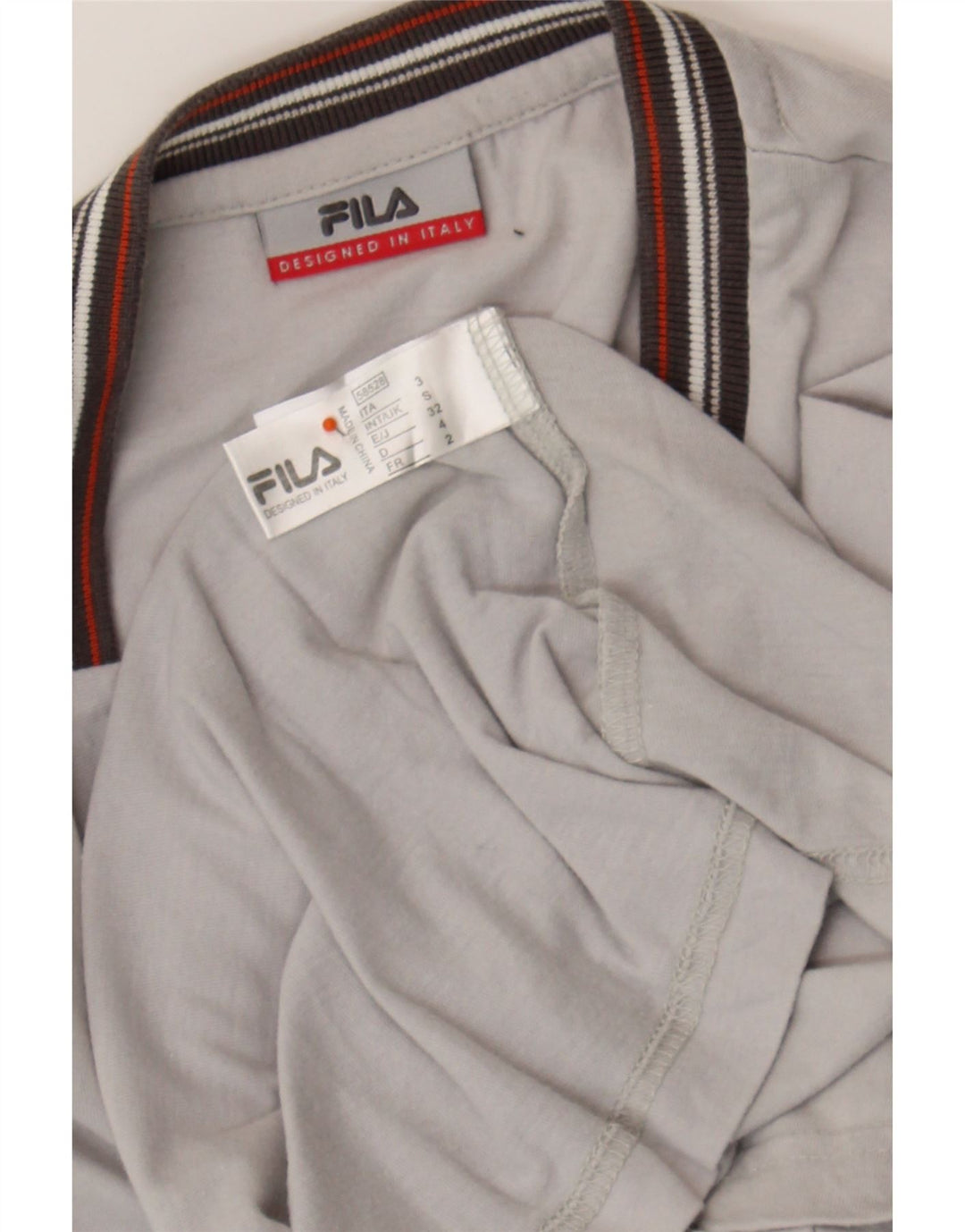 FILA Mens T-Shirt Top Medium Grey Cotton Classic Vintage Fila and Second-Hand Fila from Messina Hembry 