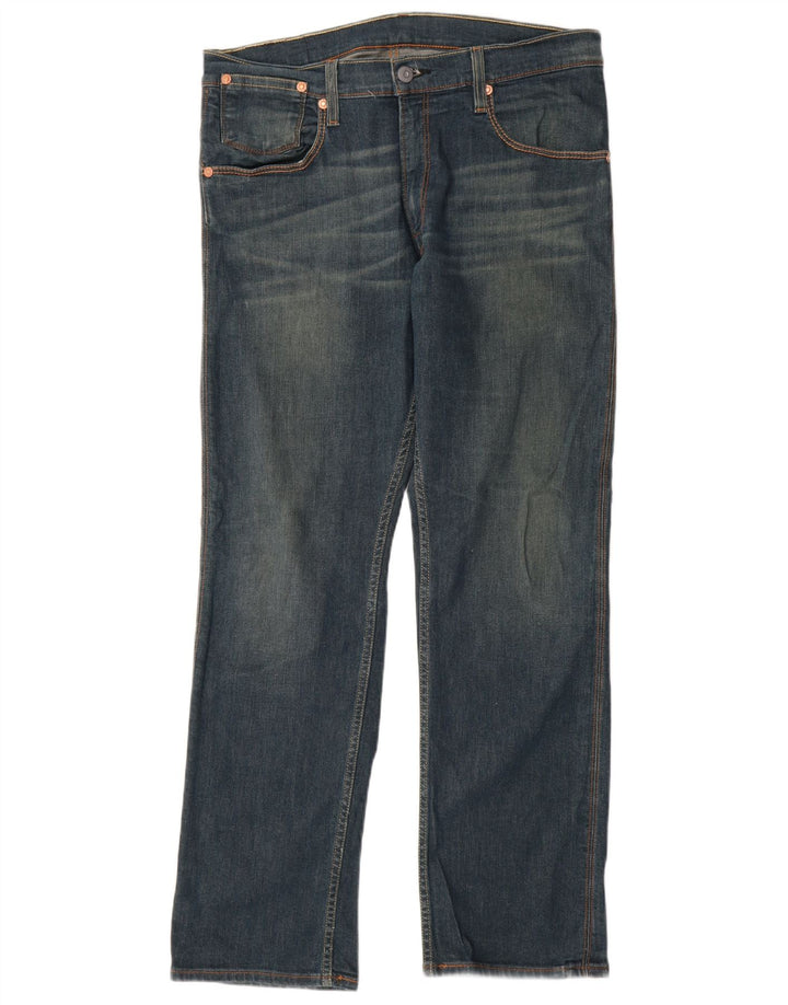 Levi's Mens 514 Straight Jeans W36 L32 Blue Cotton