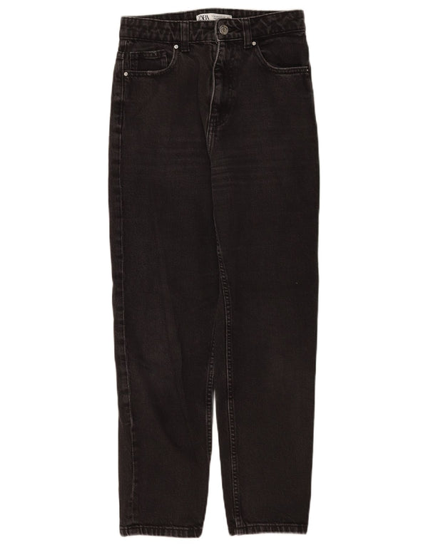 Zara Womens Straight Jeans EU 36 XS W26 L26 Black