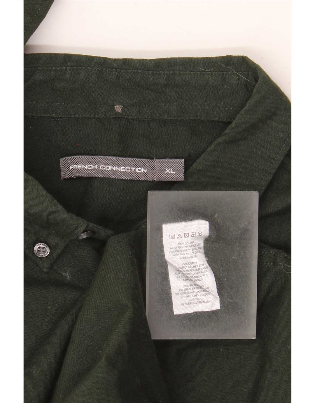 Camisa masculina French Connection XL algodão verde
