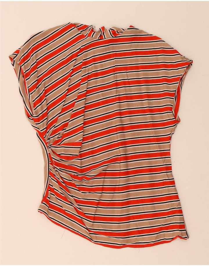 ZARA Womens Blouse Top UK 12 Medium Multicoloured Striped