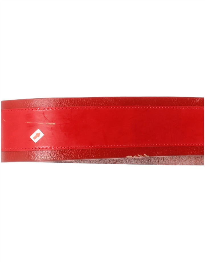 Coast Womens Leather Waist Belt Medium L34 Red Leather