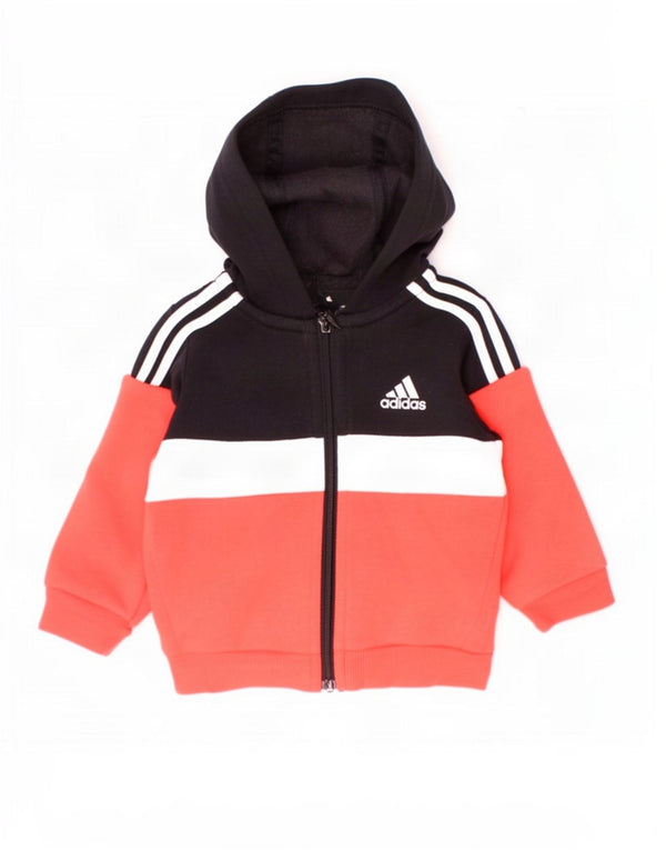 Maglione con cappuccio e zip Adidas da bambino per bambini 3-6 mesi multicolore
