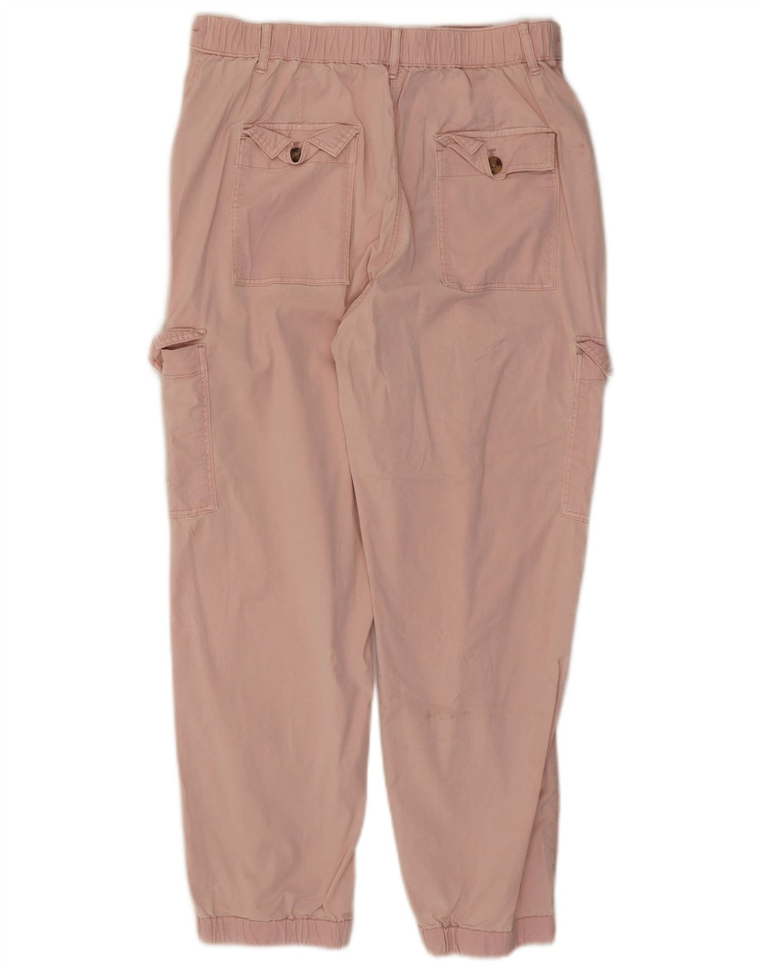Marks & Spencer Womens Crop Cargo Trousers UK 12 Medium W30 L26 Pink