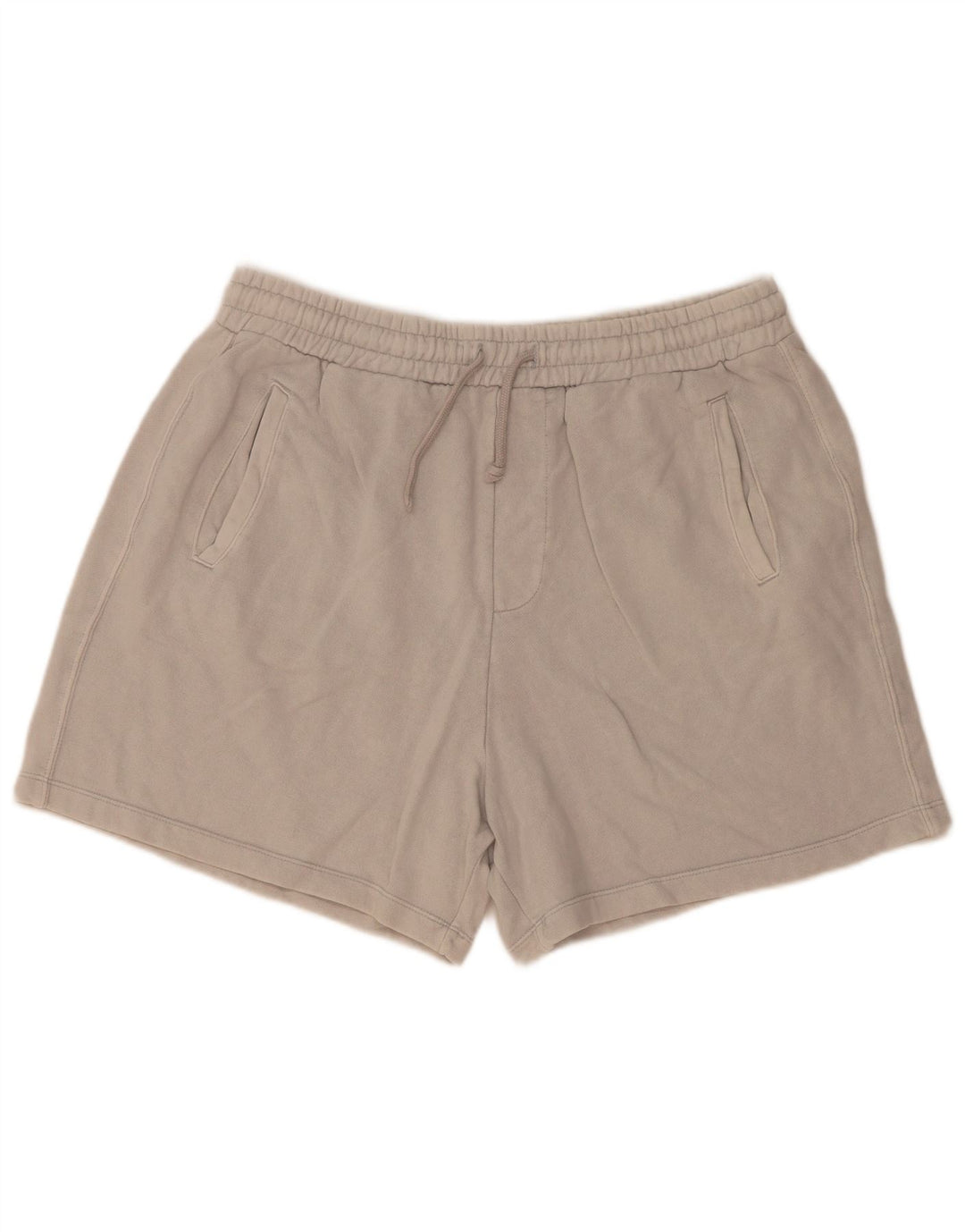 Zara Mens Sport Shorts Large  Grey Cotton