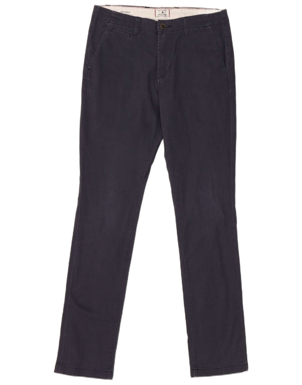 Calça masculina Jack & Jones Marco Slim Chino W30 L34 algodão azul marinho