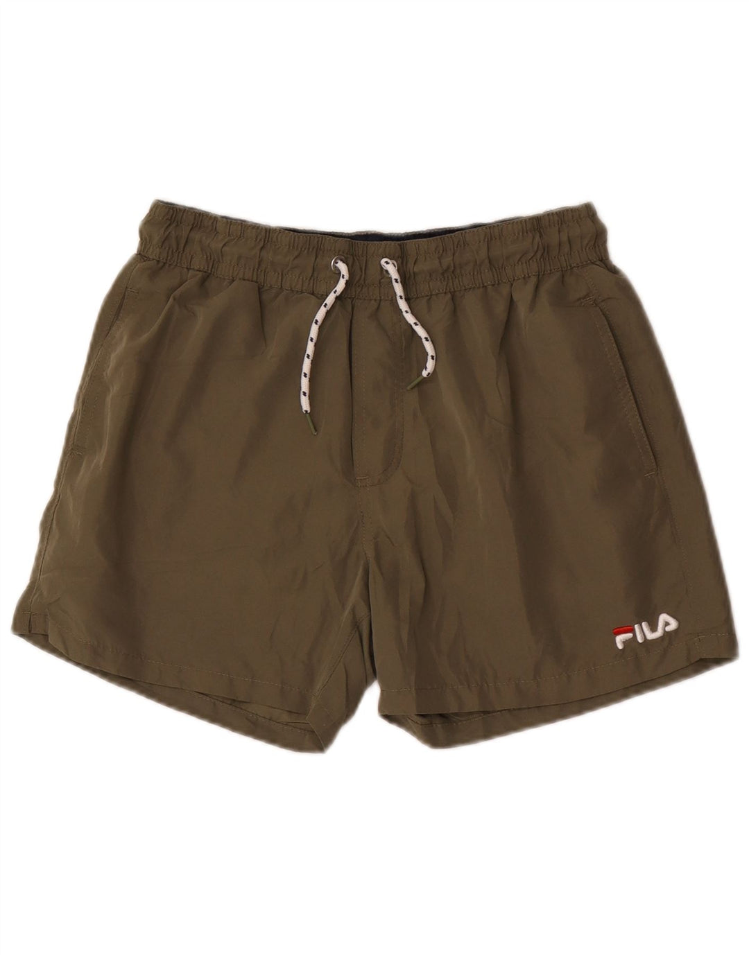 Fila Mens Swimming Shorts Medium  Khaki Polyester