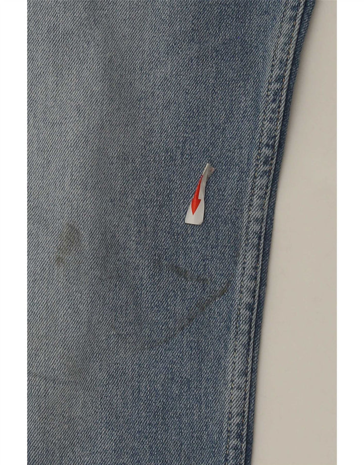 Jack & Jones Mens Straight Jeans W31 L34 Blue Cotton