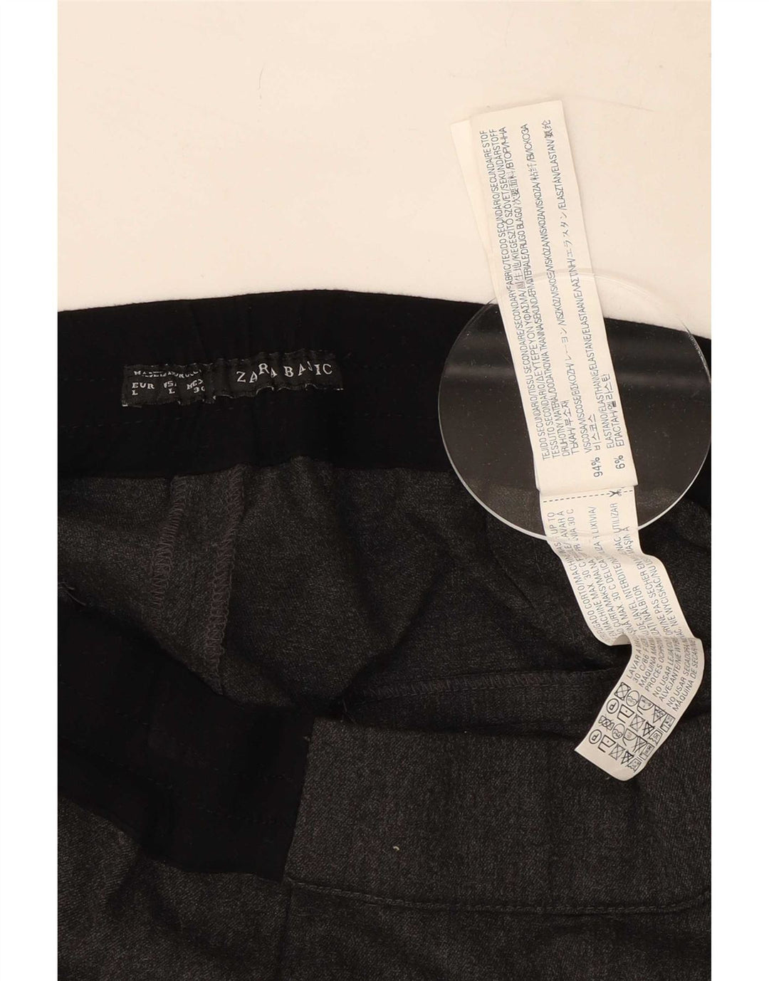 Zara Womens Casual Shorts Large W30 Grey Viscose