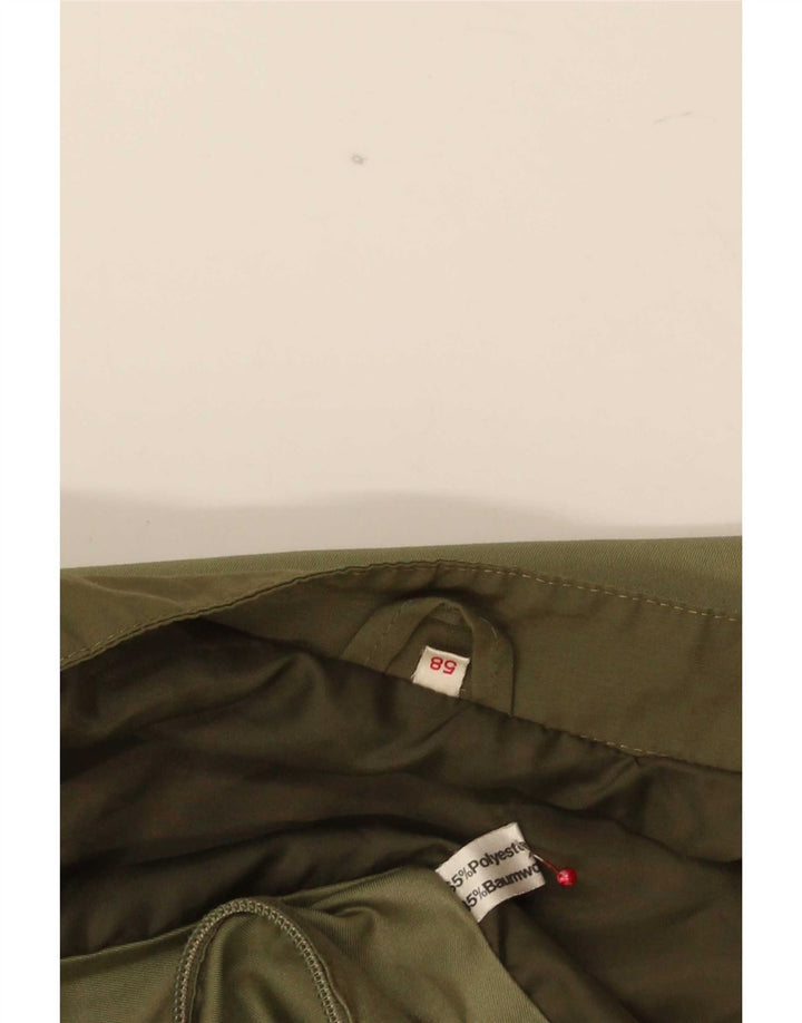 Vintage Mens Bomber Jacket IT 58 3XL Green Polyester