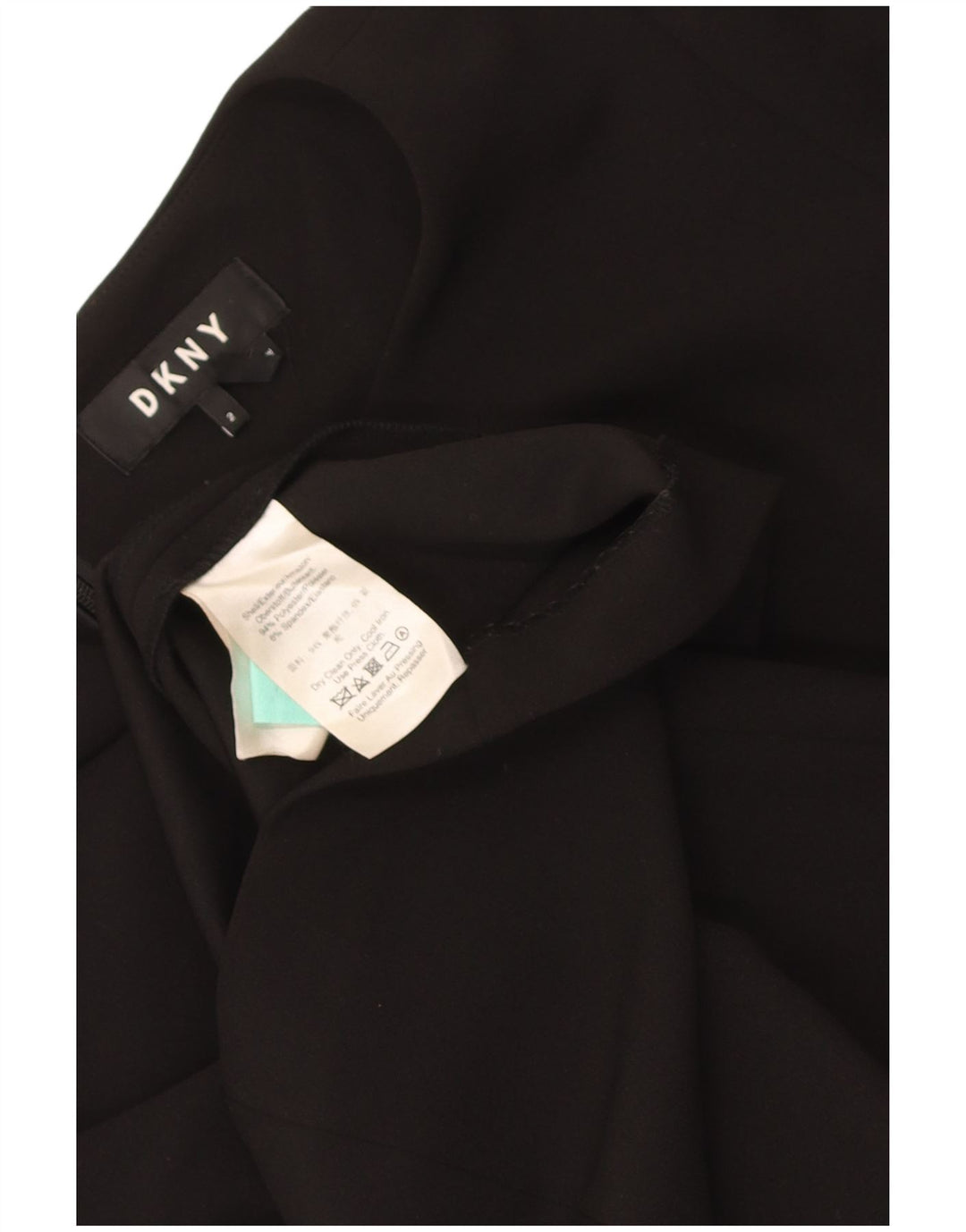 Dkny Womens 3/4 Sleeve Sheath Dress US 2 XS Black Polyester