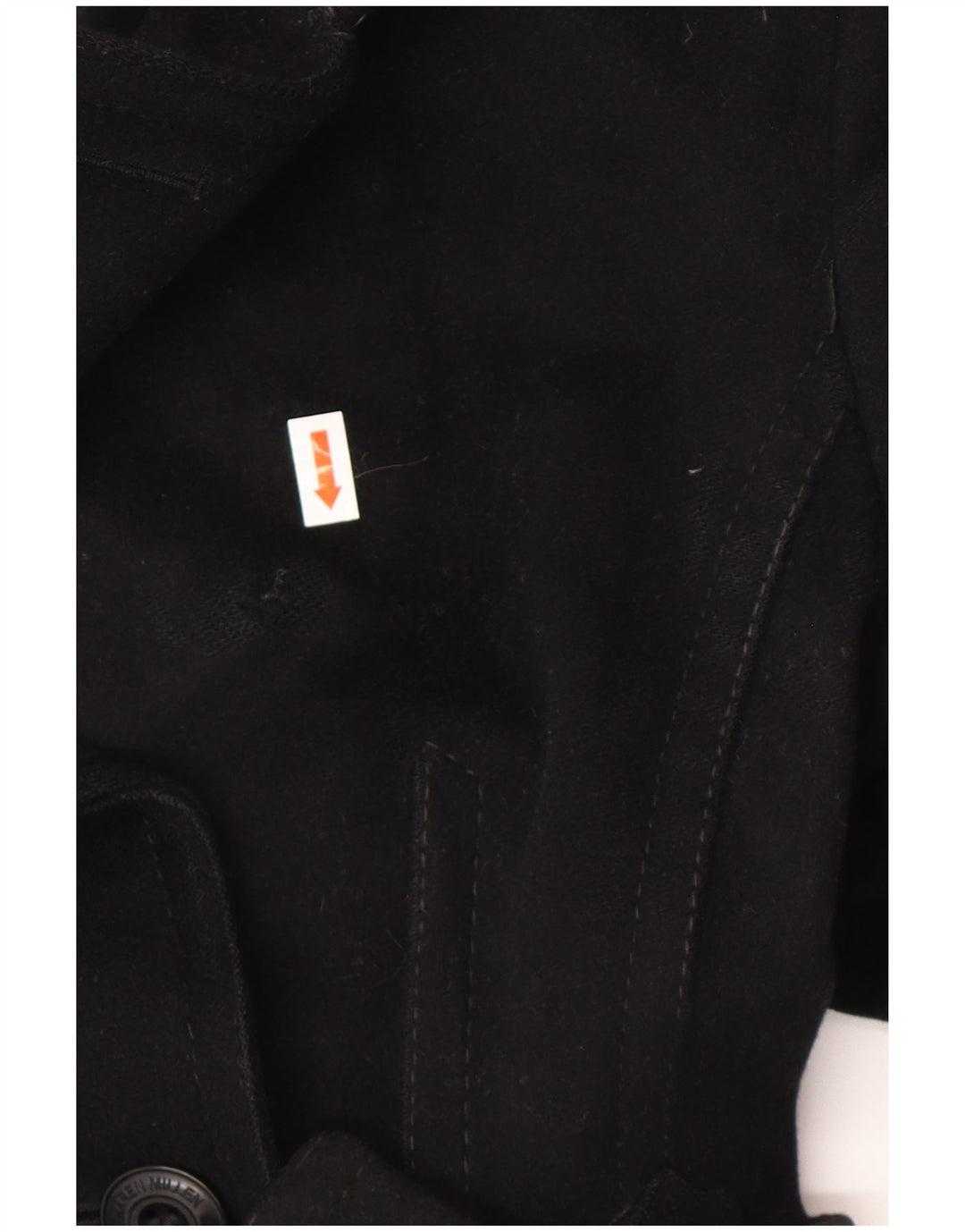 KAREN MILLEN Womens Trench Coat UK 8 Small  Black Wool
