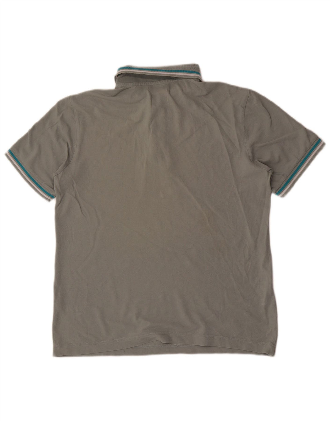 Kappa Mens Polo Shirt Large Grey Cotton