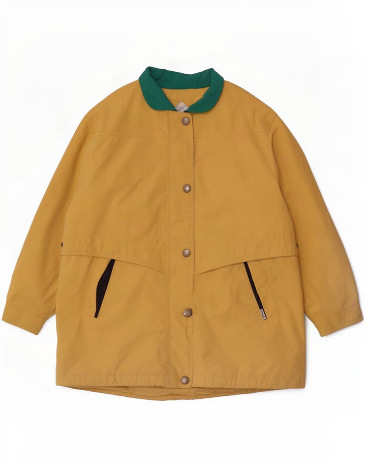 Goldix Womens Windbreaker Coat EU 46 XL Yellow Colourblock