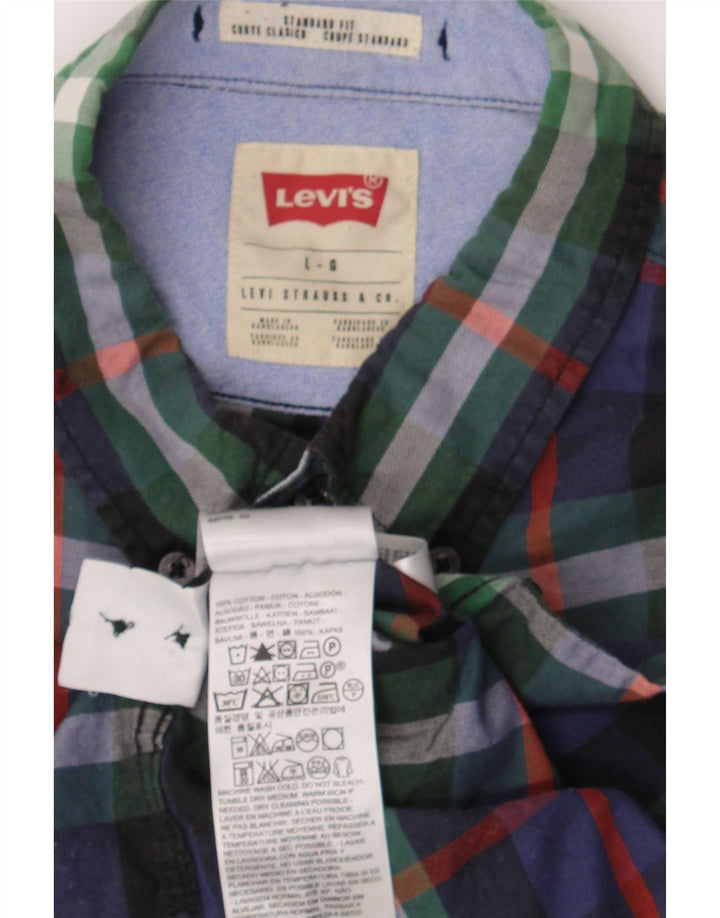 Cămașă pentru bărbați Levi's Standard Fit, mare, multicolor, din bumbac