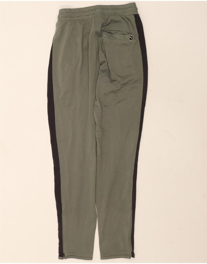 Puma Mens Tracksuit Trousers Small  Grey Colourblock Polyester