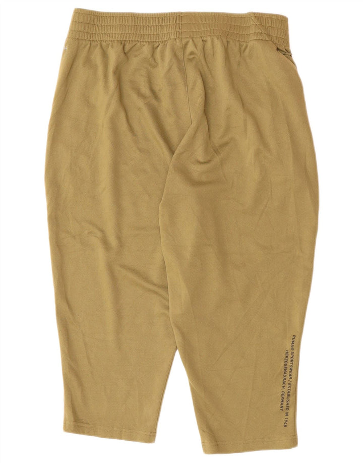 Pantaloncini sportivi Bermuda da uomo PUMA grandi in poliestere kaki