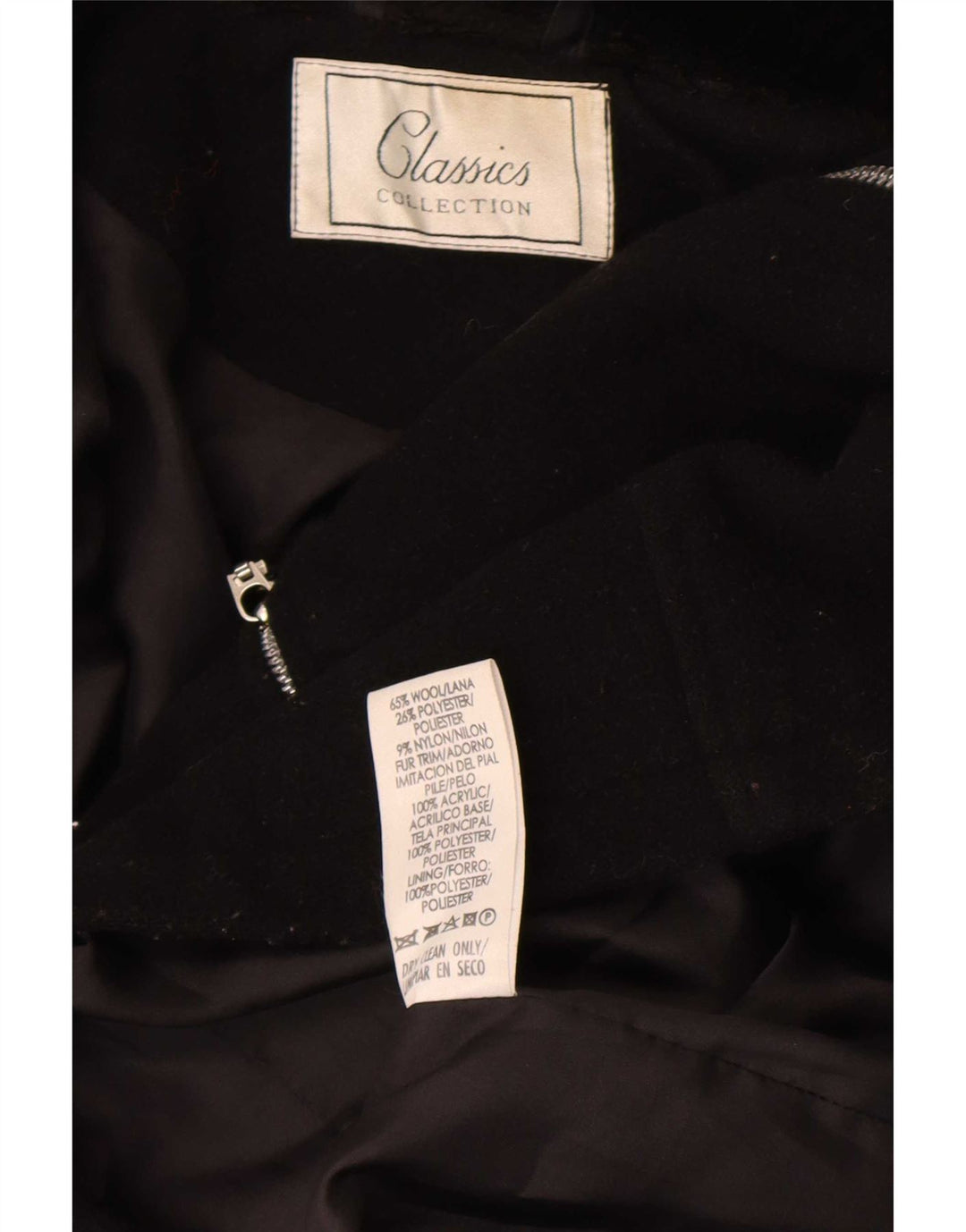 Γυναικείο πανωφόρι St. Bernard UK 10 Small Black Wool