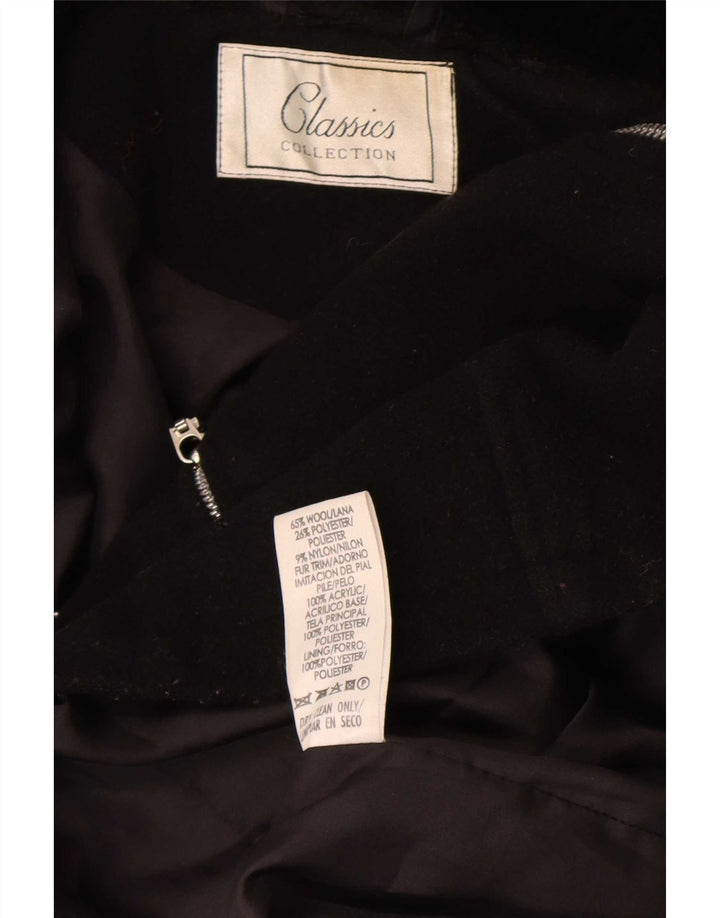 Γυναικείο πανωφόρι St. Bernard UK 10 Small Black Wool