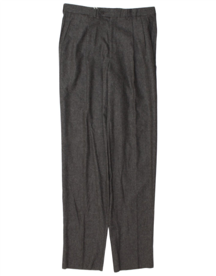 Basile Mens Pegged Suit Hose IT 48 Medium W32 L37 Graue Wolle