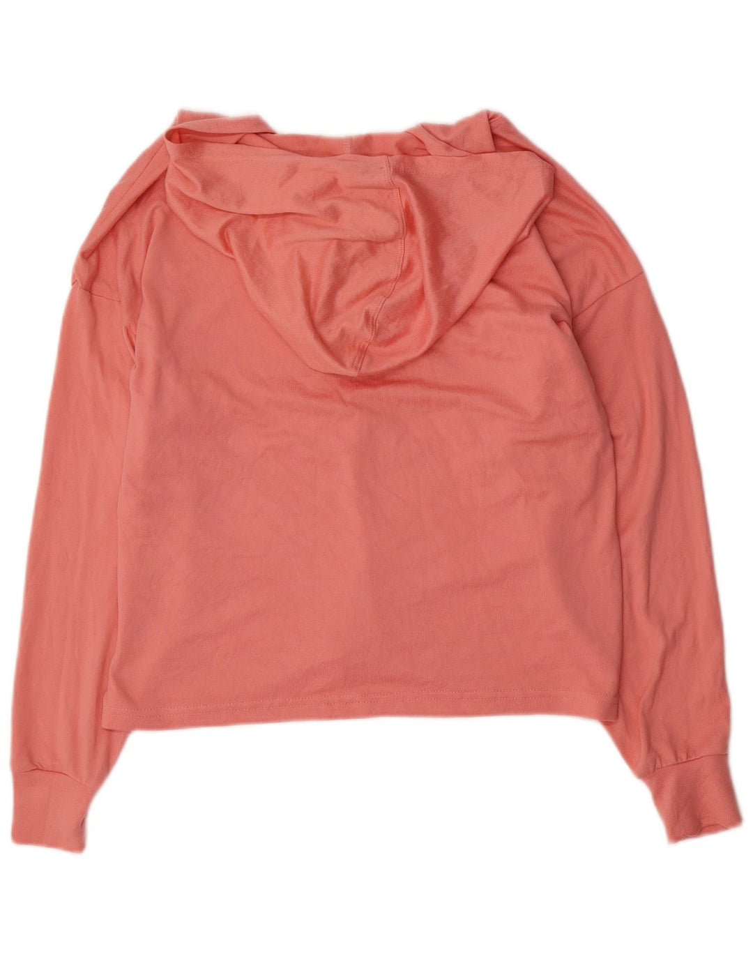 Hurley Womens Hooded Graphic Top Long Sleeve UK 14 Medium Pink Polyester
