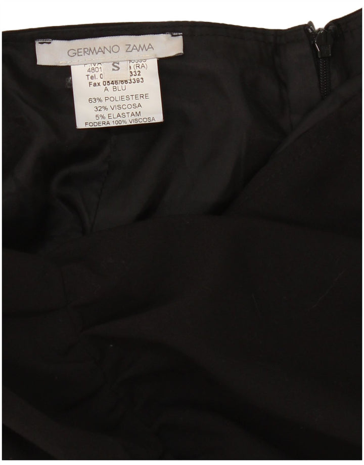 Germano Zama Womens Pencil Skirt Small W28 Black Polyester