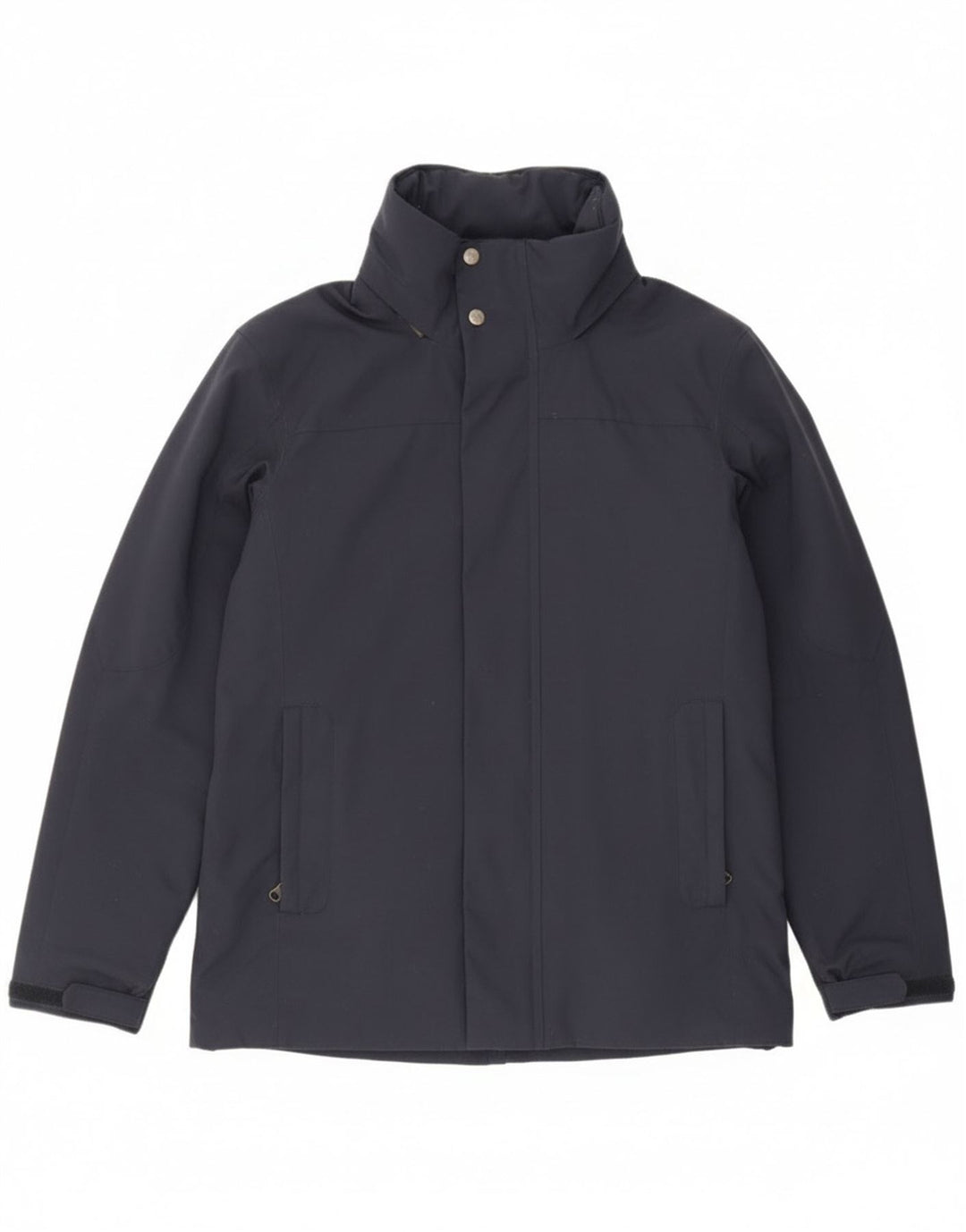 Slam Mens Hooded Windbreaker Jacket UK 36 Small Navy Blue Nylon