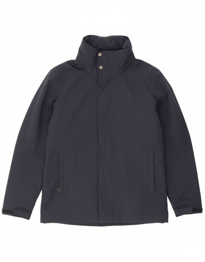 Slam Mens Hooded Windbreaker Jacket UK 36 Small Navy Blue Nylon