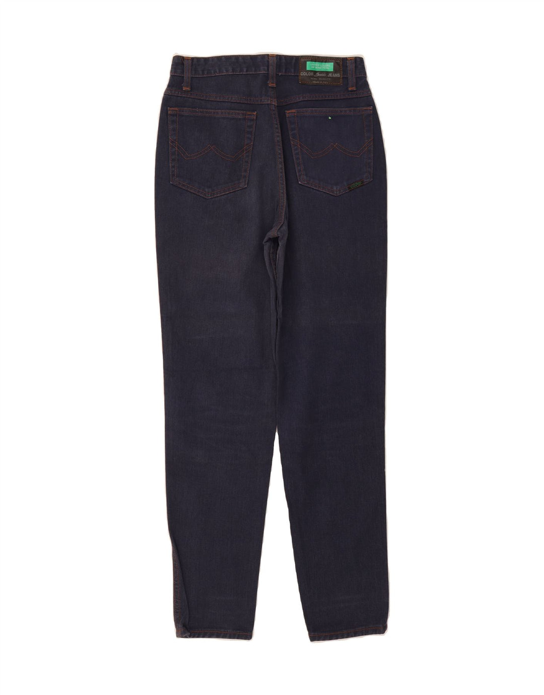 BENETTON Mens Slim Jeans W29 L30 Navy Blue Cotton Vintage Benetton and Second-Hand Benetton from Messina Hembry 