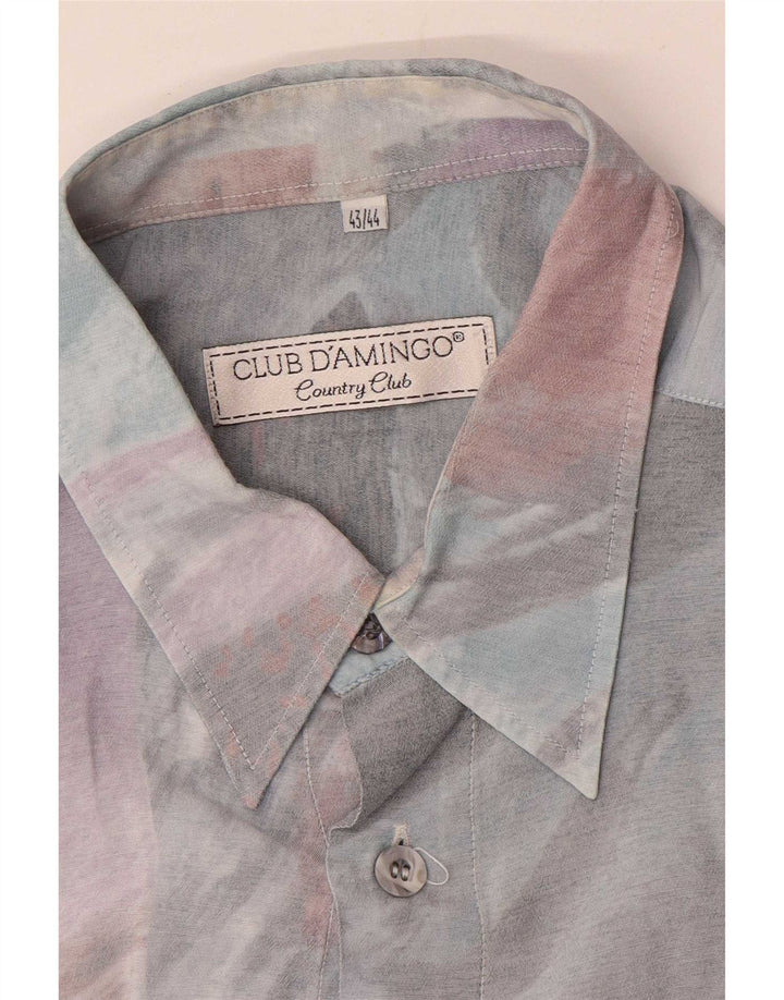 Koszula męska Club D'Amingo w abstrakcyjny wzór, rozmiar 43/44 XL, wielobarwna