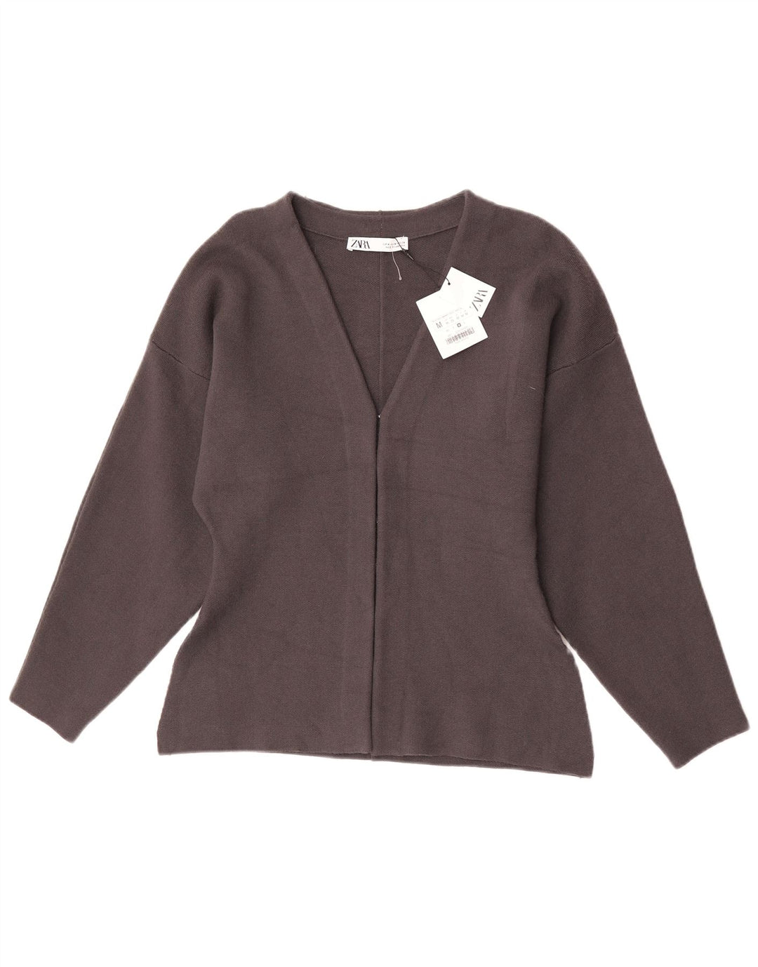 Zara Damen Strickjacke UK 12 Mittelgraue Viskose
