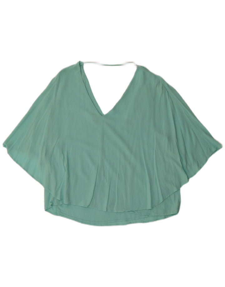 Camicetta Zara da donna Top UK 14 grande turchese