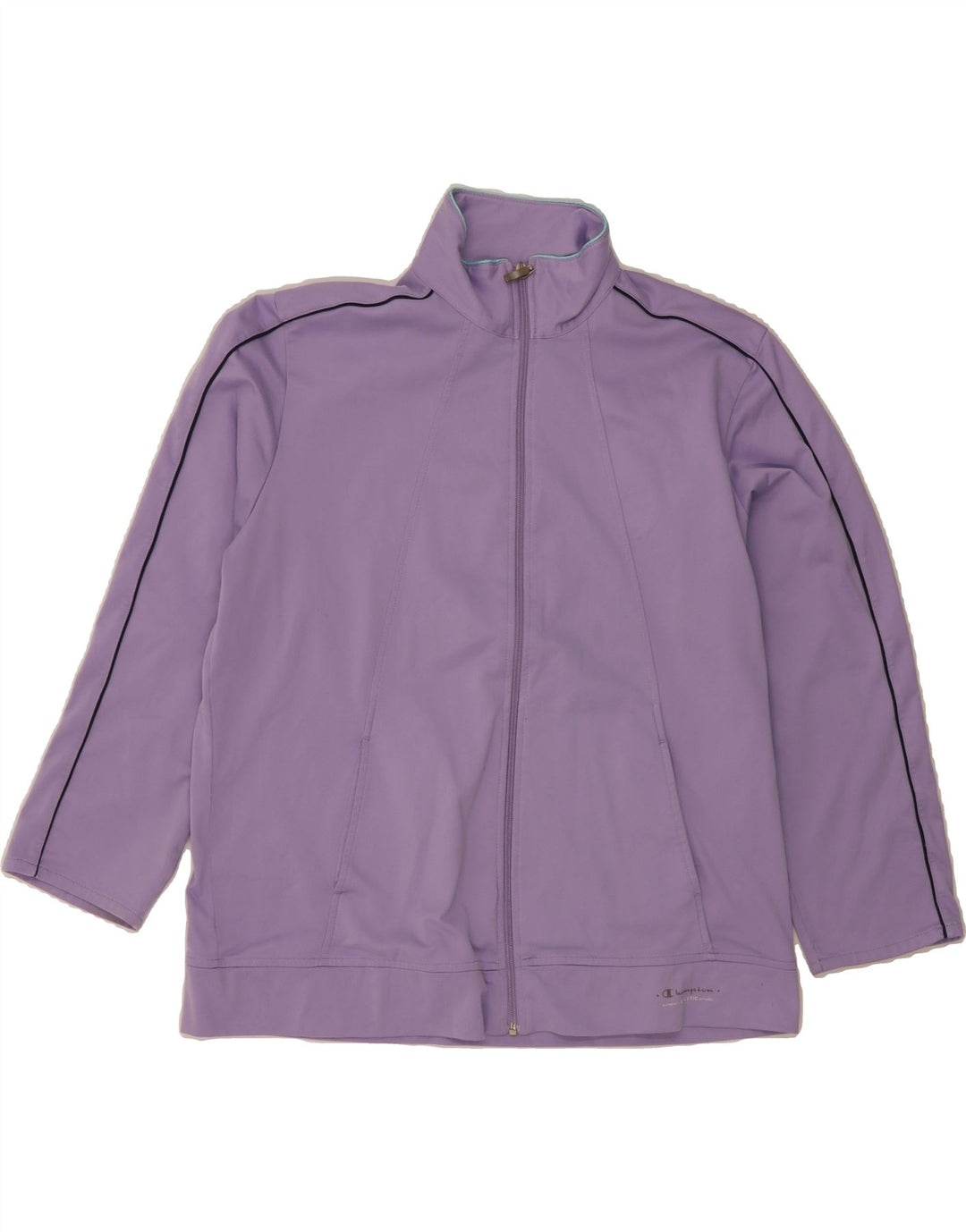 CHAMPION Womens Oversized Tracksuit Top Jacket UK 18 XL Purple Polyester Vintage Champion and Second-Hand Champion from Messina Hembry 