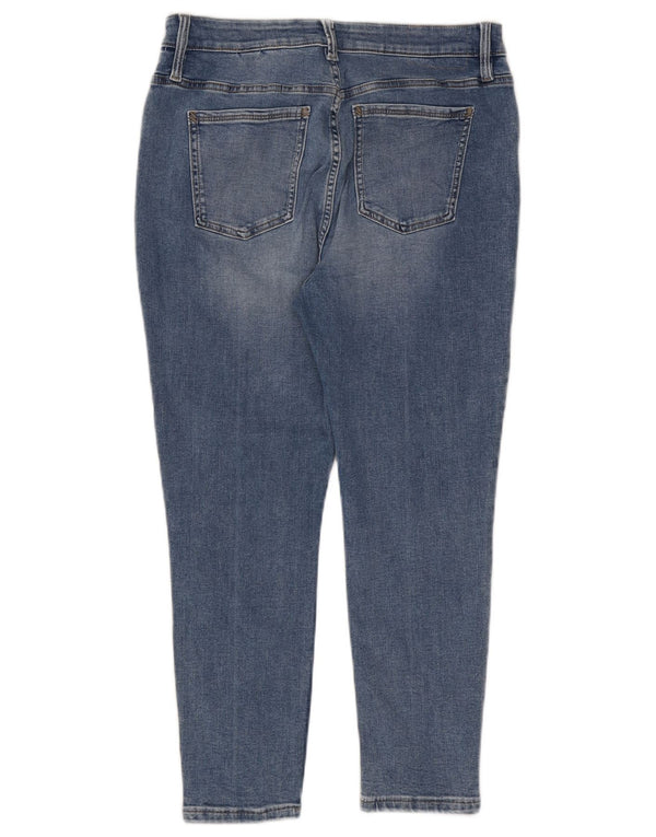 Marks & Spencer Dame Per Una Crop Skinny Jeans UK 14 Large W30 L24 Blå
