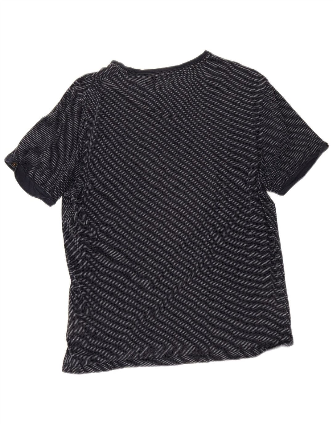 Ted Baker Herren T-Shirt Top Größe 4 Large Marineblau Baumwolle
