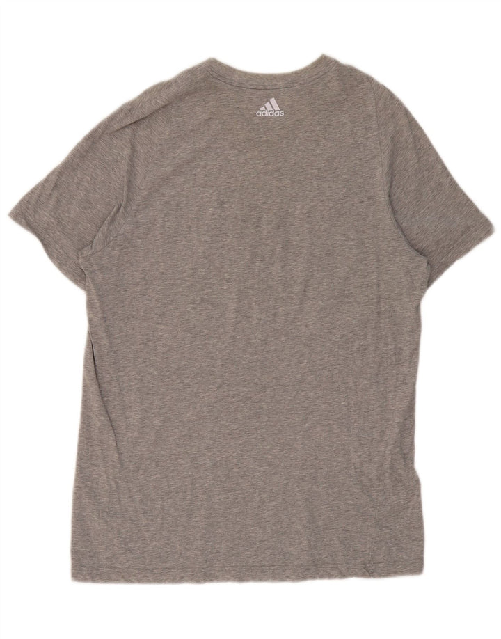 ADIDAS Grafisk T-shirt til mænd, stor grå