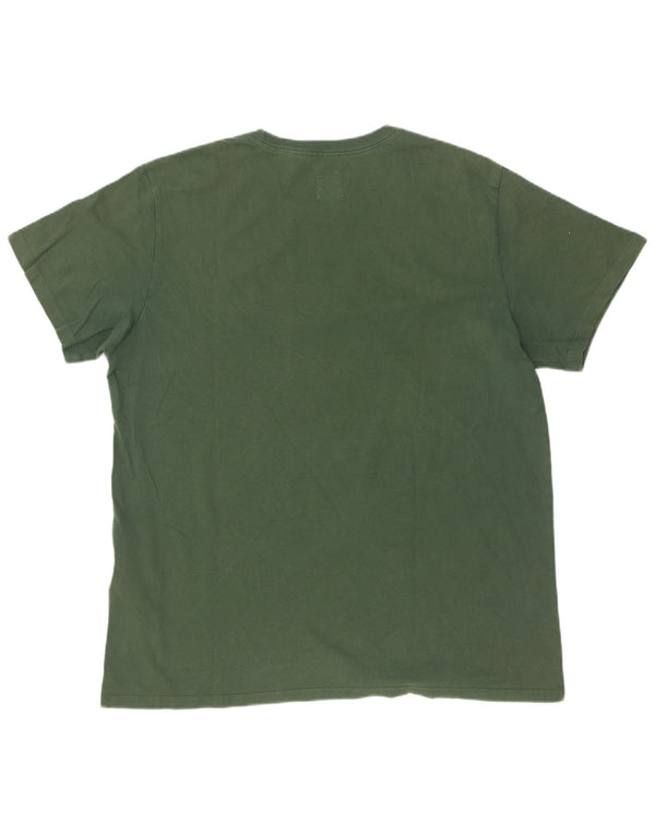 Levi's T-Shirt Coupe Standard Homme Vert Large Coton