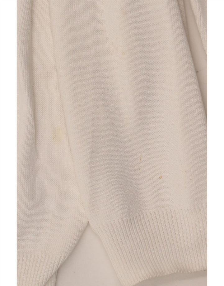 Maglione maglione girocollo da uomo Zara grande bianco