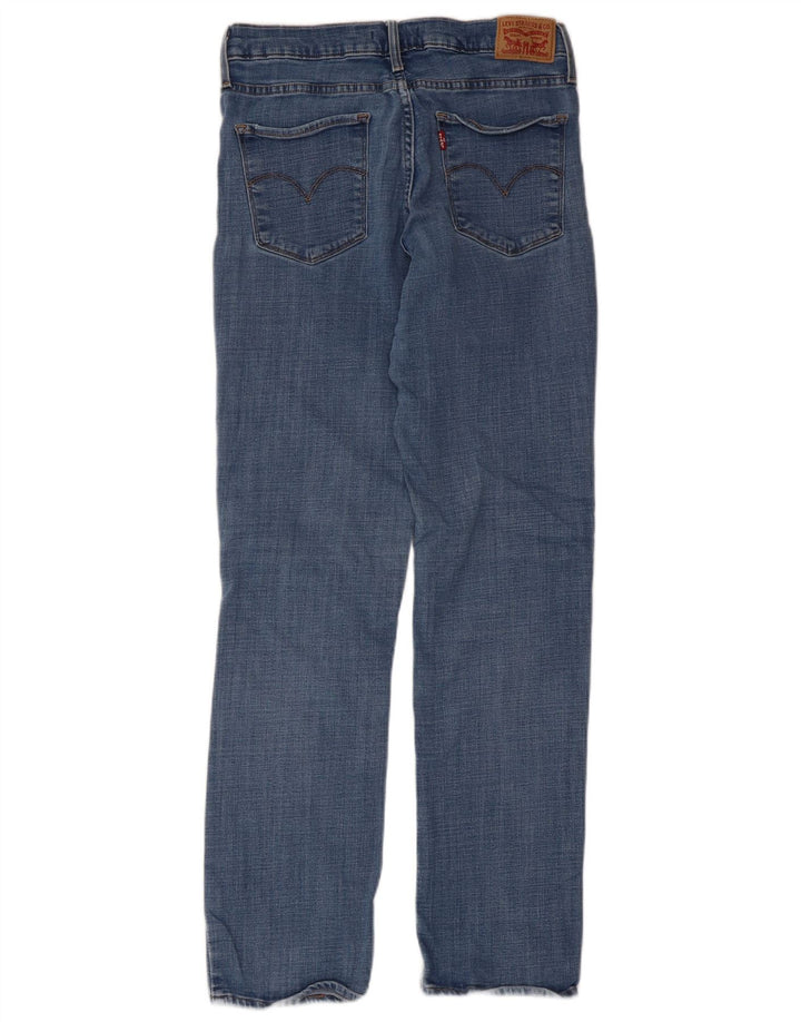 Levi's Womens 314 Shaping Straight Jeans W30 L32 Blue Cotton
