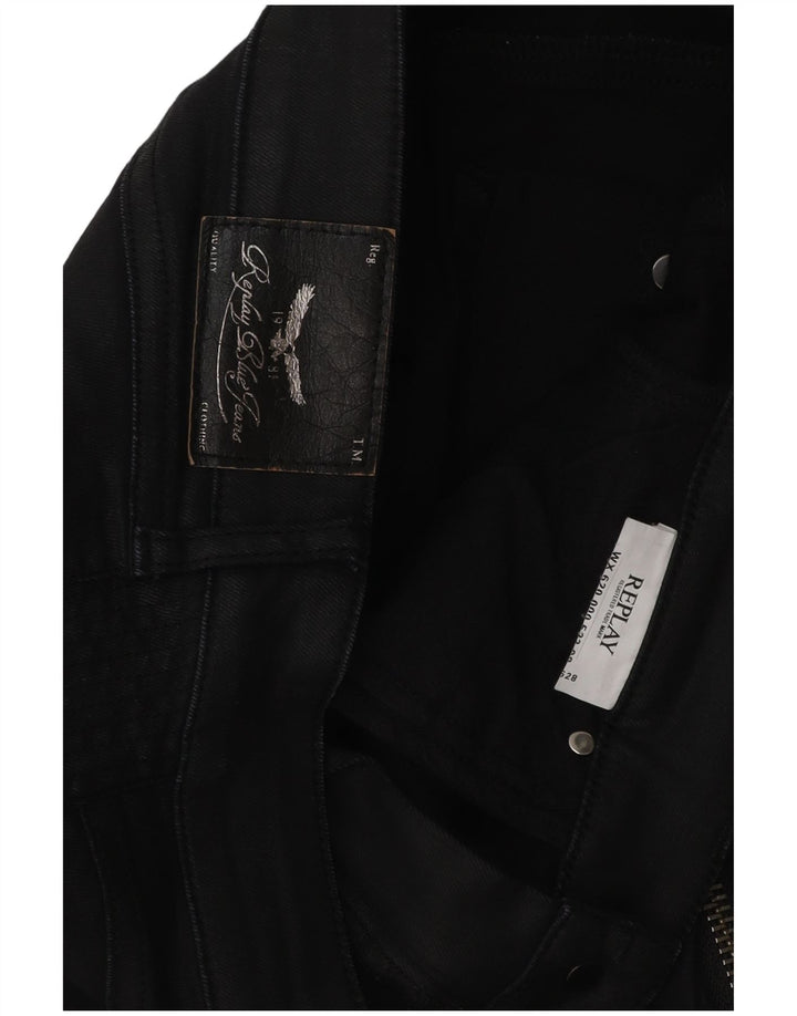 REPLAY Womens Slim Casual Trousers W30 L32 Black