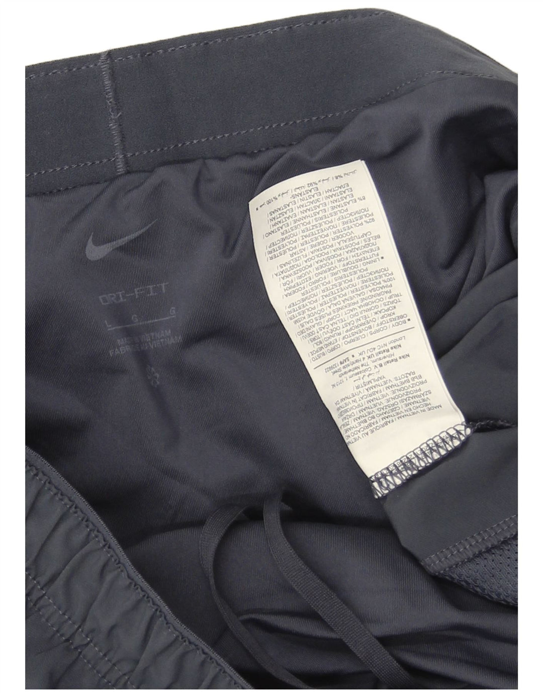 Nike Mens Dri Fit Sport Shorts Large Navy Blue Polyester